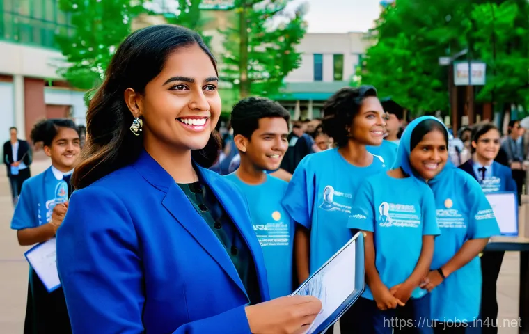 직업상담사 직무 도전 성공 사례 - **Prompt 2: Global Digital Career Counseling**
    A dynamic scene depicting a male career counselor...