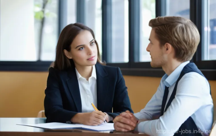 직업상담사 자격증 공부 스케줄 - **Prompt 1: Initial Career Counseling Session**
"A realistic, high-definition photograph of a co...