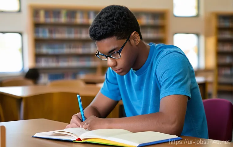 직업상담사 직업 재설계 사례 - **Prompt 2: Dedicated Evening Study**
    A woman in her early 30s, dressed in comfortable yet modes...