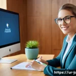 Home 19 직업상담사 필수 소프트웨어 - **Prompt:** A modern, brightly lit career counseling office. A professional female career counselor,...